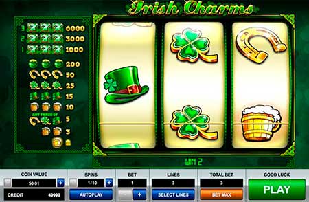 Irish Charms Dogecoin Slotspel in FortuneJack Casino dat veel Dogecoin-spellen biedt om uit te kiezen.